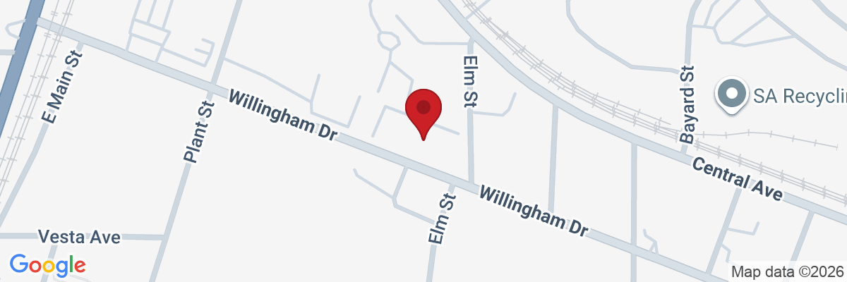 Map showing facility locations