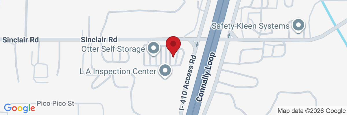 Map showing facility locations