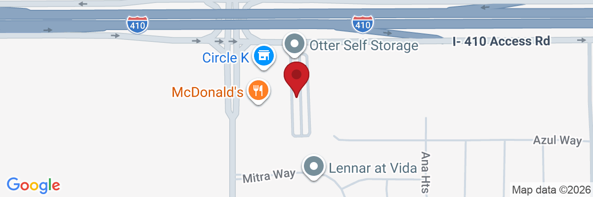 Map showing facility locations