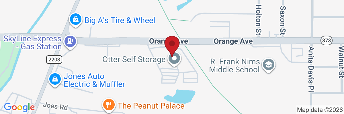 Map showing facility locations
