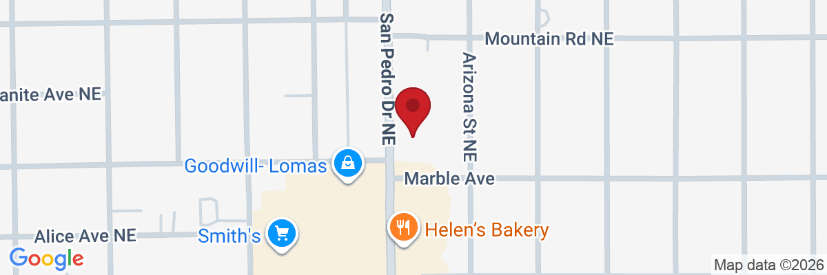 Map showing facility locations