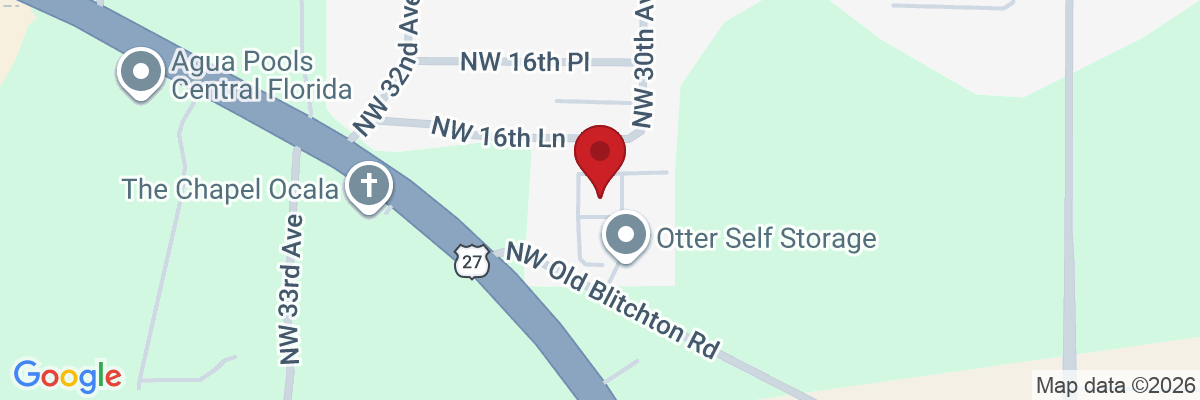 Map showing facility locations