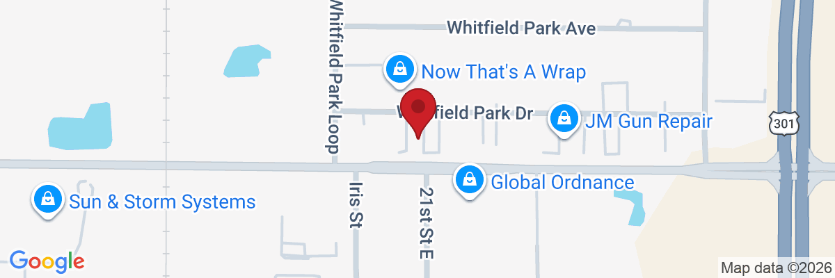 Map showing facility locations