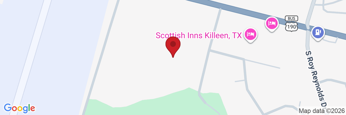 Map showing facility locations